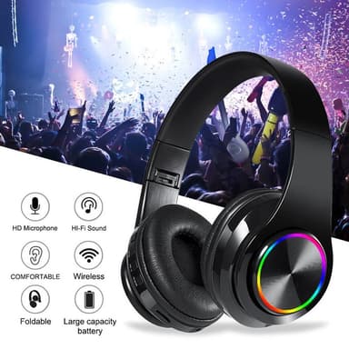 Langattomat Hifi-korvakuulokkeet Bluetooth-kuulokkeet - musta+punainen
