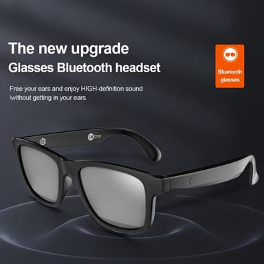 LENOVO C8-Lite Bluetooth Aurinkolasit Headset Langattomat kuulokkeet - harmaa