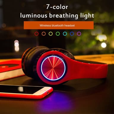 Langattomat Hifi-korvakuulokkeet Bluetooth-kuulokkeet - musta+punainen