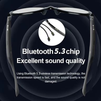 LENOVO C8-Lite Bluetooth Aurinkolasit Headset Langattomat kuulokkeet - harmaa