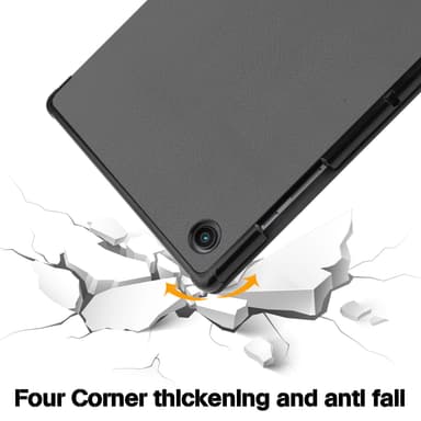 Kolminkertainen Samsung Galaxy Tab Tummanharmaa Malli 3