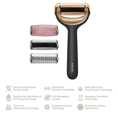 Geske MicroNeedle kasvo- ja vartalorulla GK000042GY01 (musta)