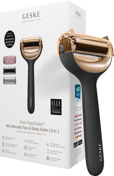 Geske MicroNeedle kasvo- ja vartalorulla GK000042GY01 (musta)