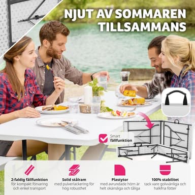 Ruokapöytä- ja penkkisarja -