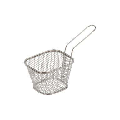Mini fry basket 10x7.5 cm 18/8 stainless steel