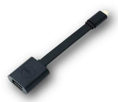 DELL USB-C - USB-A 3.0, 0,131 m, USB-C, USB-A 3.0, Musta