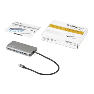 StarTech.com DKT30CHVAUSP, Langallinen, USB 3.2 Gen 1 (3.1 Gen 1) Type-C, 100 W,