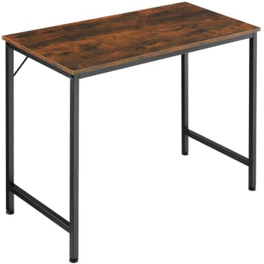 Toimisto- ja työpöytä Jenkins - Teollinen tumma puu, maalaismainen, 80 cm
