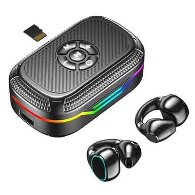 MP3 Langattomat Bluetooth-kuulokkeet RGB Clip-On Earbud Headset