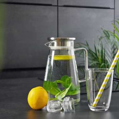 Karahvi Jug Teekannu Kahvipannu 1,5 L (läpinäkyvä)