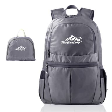 Taitettava reppu 36L Unisex vedenpitävä (harmaa)