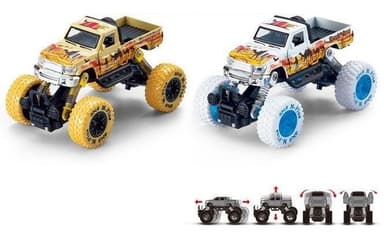 Vetävä 4x4 Monster Truck mittakaavassa 1:30