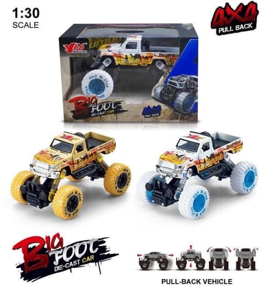 Vetävä 4x4 Monster Truck mittakaavassa 1:30