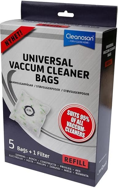 Cleanosan Refill pölynimuripussit 5-pack 5-pack