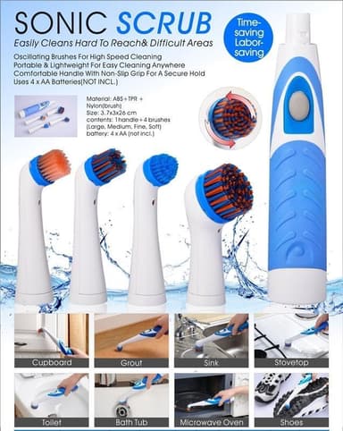 Cenocco Sonic Cleaning Brush 4 harjanpäillä (CC-9060)