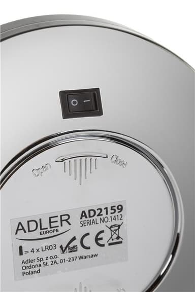 Adler AD 2159 meikkipeili, jossa on LED-valaistus