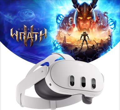 Meta Quest 3 kannettavat VR-lasit (128 GB) - Kunnostettu