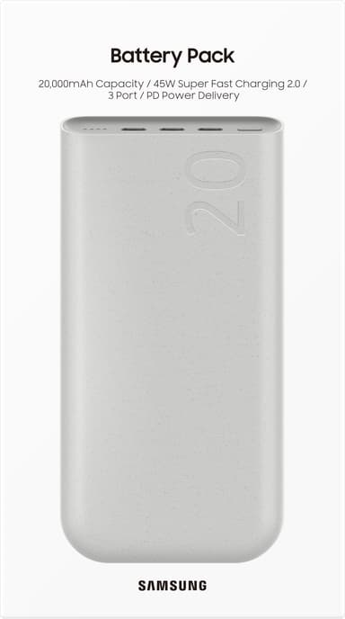 Samsung 20 Ah varavirtalähde (45 W)