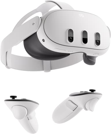 Meta Quest 3 kannettavat VR-lasit (128 GB) - Kunnostettu