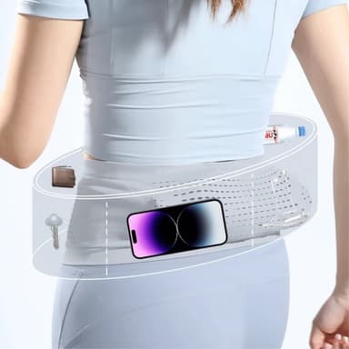 Joustava juoksuhihna vyötärölaukku Fanny Pack - musta / S