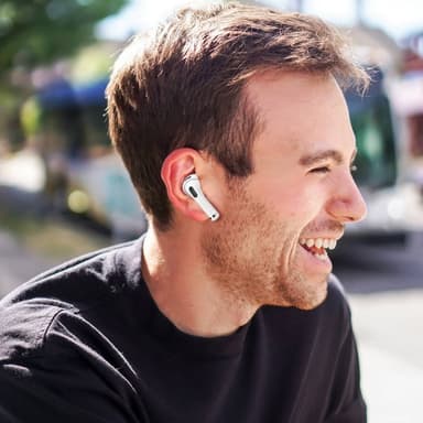 AirPods 3 melua vaimentavalle korvakärjelle silikonisuojus L