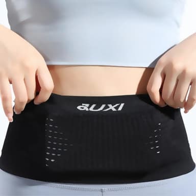 Joustava juoksuhihna vyötärölaukku Fanny Pack - musta / S