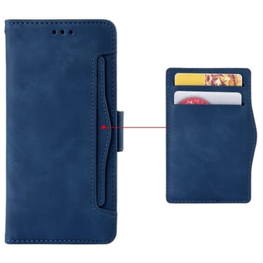 Sony Xperia 10 VI Kotelo PU-nahkainen Flip Folio Puhelimen Suojakotelo Useilla Korteilla