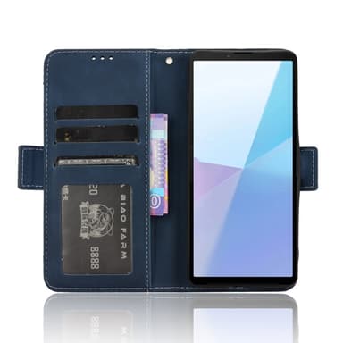 Sony Xperia 10 VI Kotelo PU-nahkainen Flip Folio Puhelimen Suojakotelo Useilla Korteilla