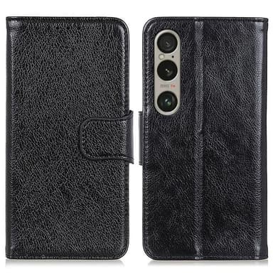Sony Xperia 1 VI Puhelinkotelo Jaettu Nahkainen Lompakkoteline Nappa Tekstuuri Iskunkestävä Suoja