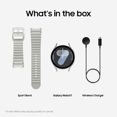 Samsung Galaxy Watch7 44mm BT älykello (hopea)