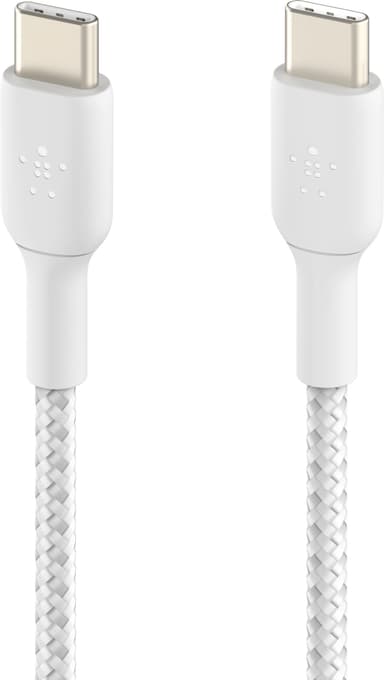 Belkin BoostCharge USB-C - USB-C punottu kaapeli 15 cm (valkoinen)