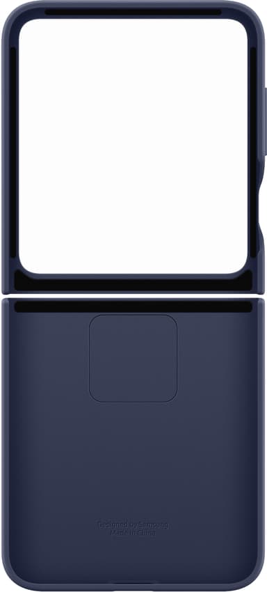Samsung Galaxy Z Flip6 silikonisuojakuori renkaalla (tummansininen)
