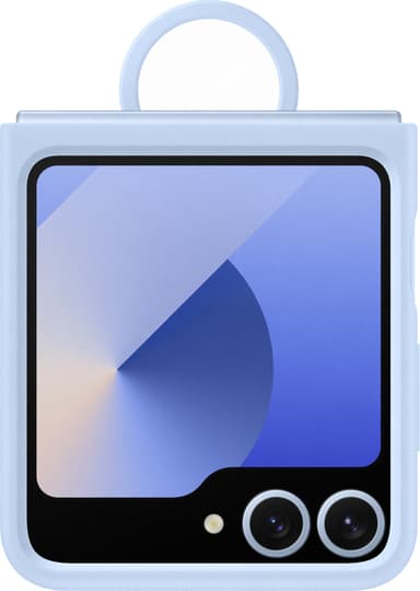 Samsung Galaxy Z Flip6 silikonisuojakuori renkaalla (sininen)