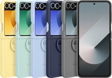 Samsung Galaxy Z Flip6 silikonisuojakuori renkaalla (sininen)