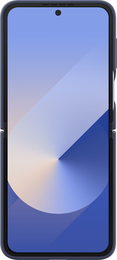 Samsung Galaxy Z Flip6 silikonisuojakuori renkaalla (tummansininen)