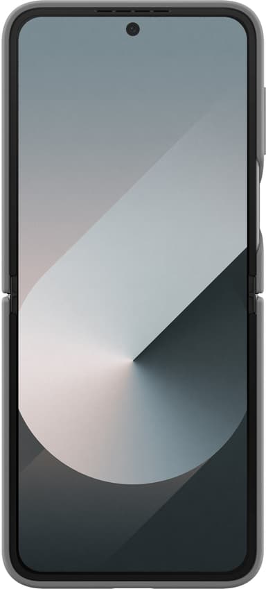 Samsung Galaxy Z Flip6 silikonisuojakuori renkaalla (harmaa)