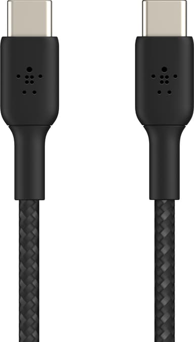 Belkin BoostCharge USB-C - USB-C punottu kaapeli 15 cm (musta)