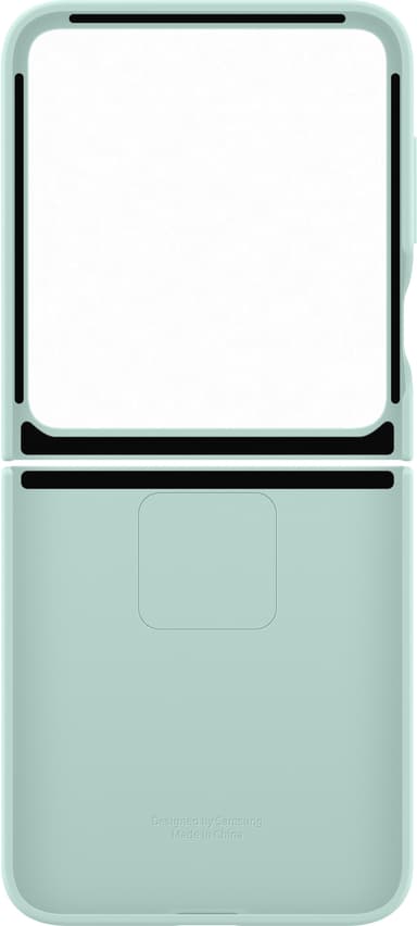 Samsung Galaxy Z Flip6 silikonisuojakuori renkaalla (minttu)