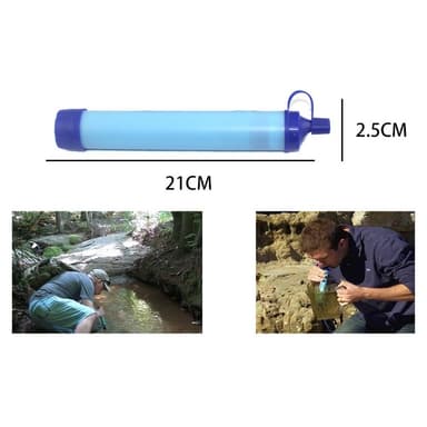 Vedenpuhdistin Straw Emergency Survival Vaellusveden suodatin