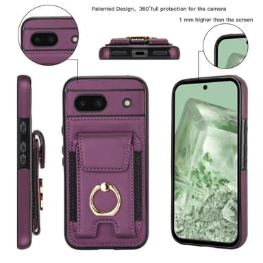 Google Pixel 8a Kickstand Case Puhelimen Suojakotelo Korttipaikoilla