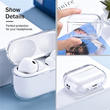 AirPods 3 -kotelolle Pölynkestävä kristallinkirkas kova kuulokekotelo