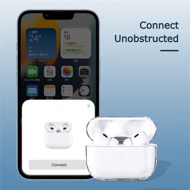 AirPods 3 -kotelolle Pölynkestävä kristallinkirkas kova kuulokekotelo