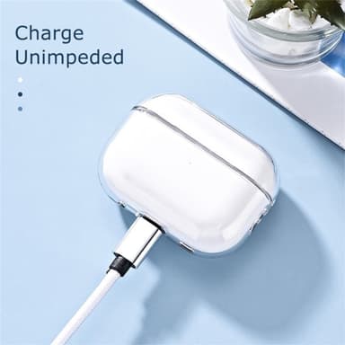 AirPods 3 -kotelolle Pölynkestävä kristallinkirkas kova kuulokekotelo