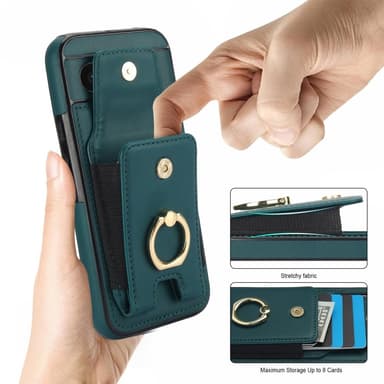 Google Pixel 8a Kickstand Case Puhelimen Suojakotelo Korttipaikoilla