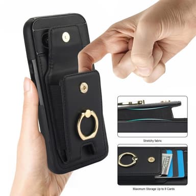 Google Pixel 8a Kickstand Case Puhelimen Suojakotelo Korttipaikoilla