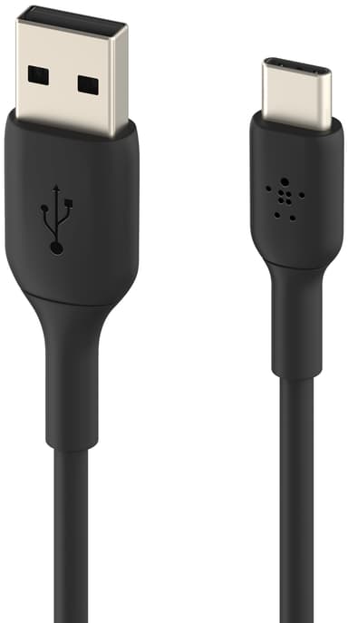 Belkin BOOST CHARGE USB-C-USB-A-kaapeli, musta, 0,15 m