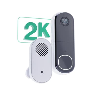 Arlo 2K video-ovikello + Arlo Chime 2 (1 kpl)