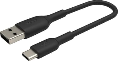 Belkin BOOST CHARGE USB-C-USB-A-kaapeli, musta, 0,15 m