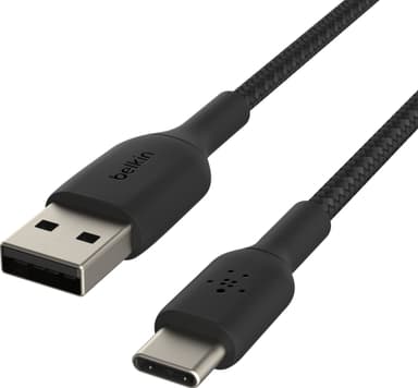 Belkin CAB002BT0MBK, 0,15 m, USB A, USB C, Musta