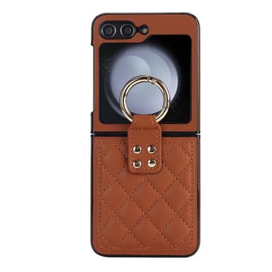 Rhombus Ring kuori Samsung Galaxy Z Flip 6 - Ruskea